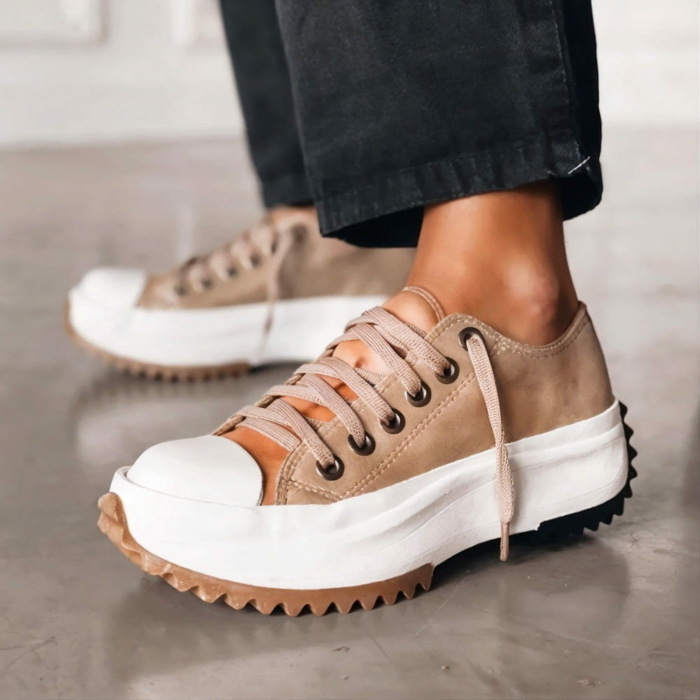 Beth™| Stylish Leather Sneakers