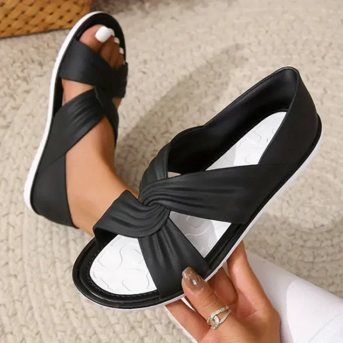 🔥Last Day 70% OFF -Women's Comfort Bowtie Slide Sandals